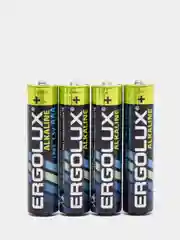 Батарейки Ergolux АА, ААА, пальчиковые LR6, мизинчиковые LR03, алкалиновые