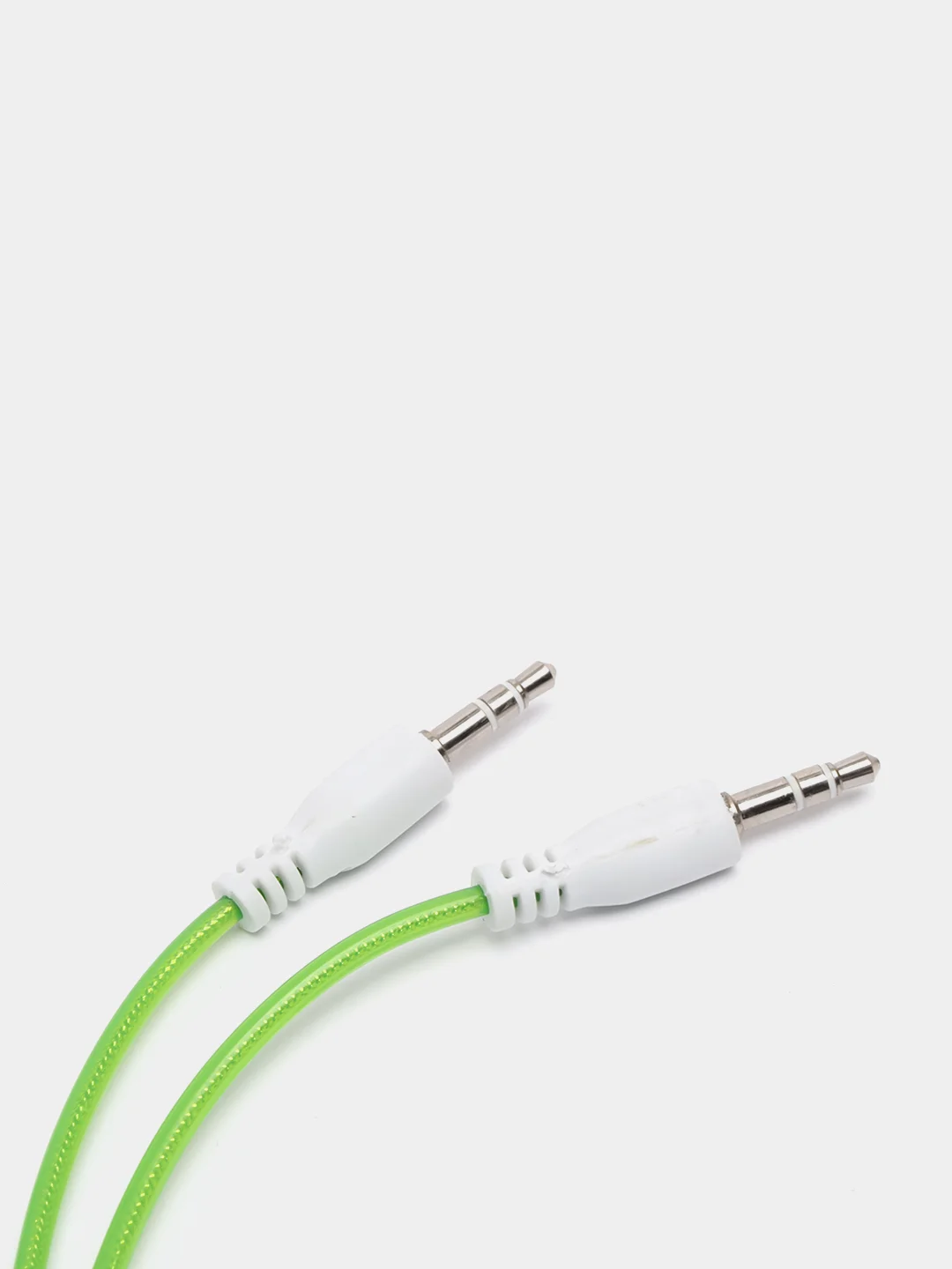 Белый кабель AUX jack 3.5мм в гелевой оплетке