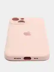 Коралловый меланж чехол на iPhone 11, 13, 12, XR, Pro, Max, Mini, бархатный