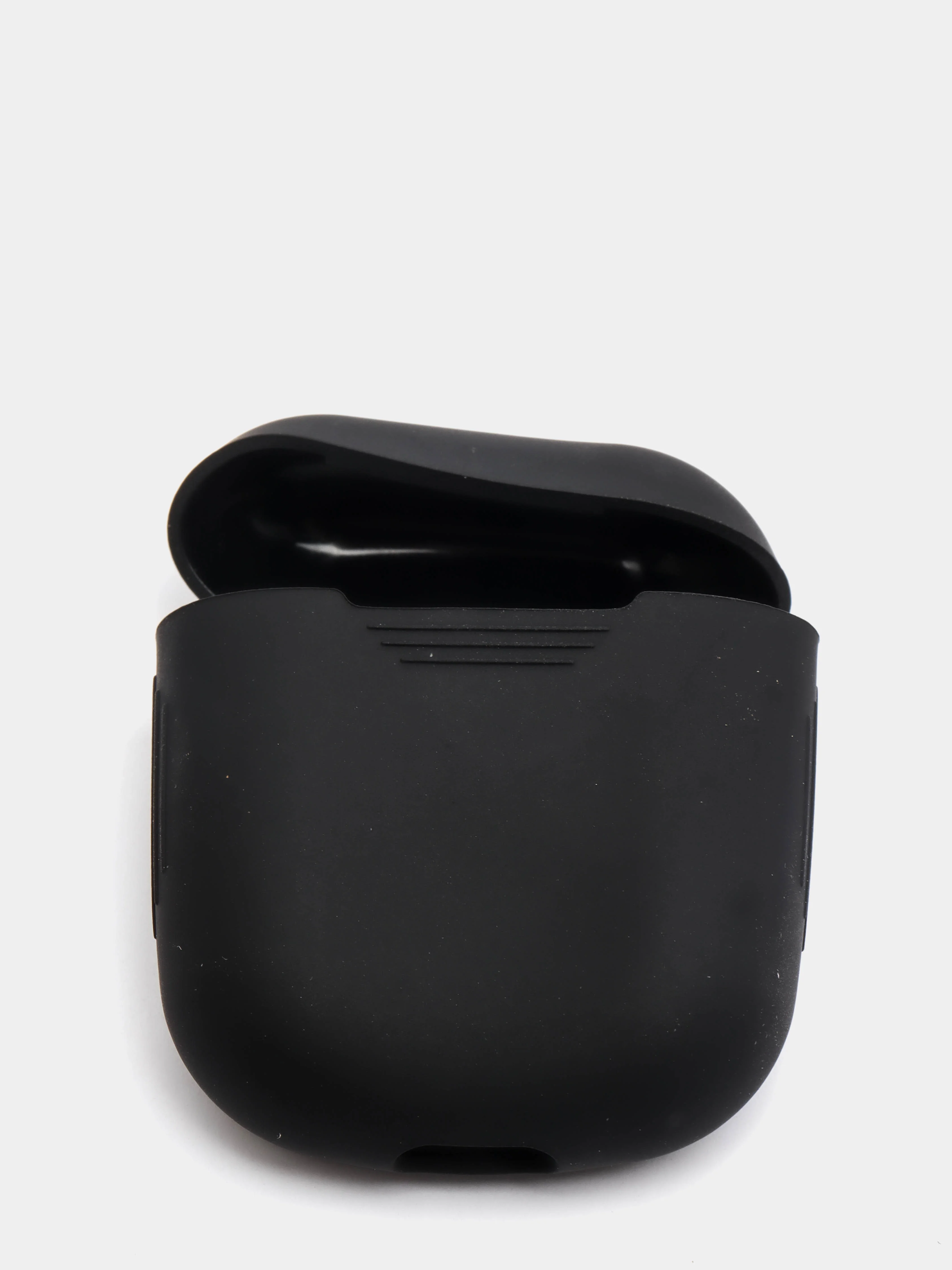 Черный чехол для наушников AirPods 1, 2, силиконовый