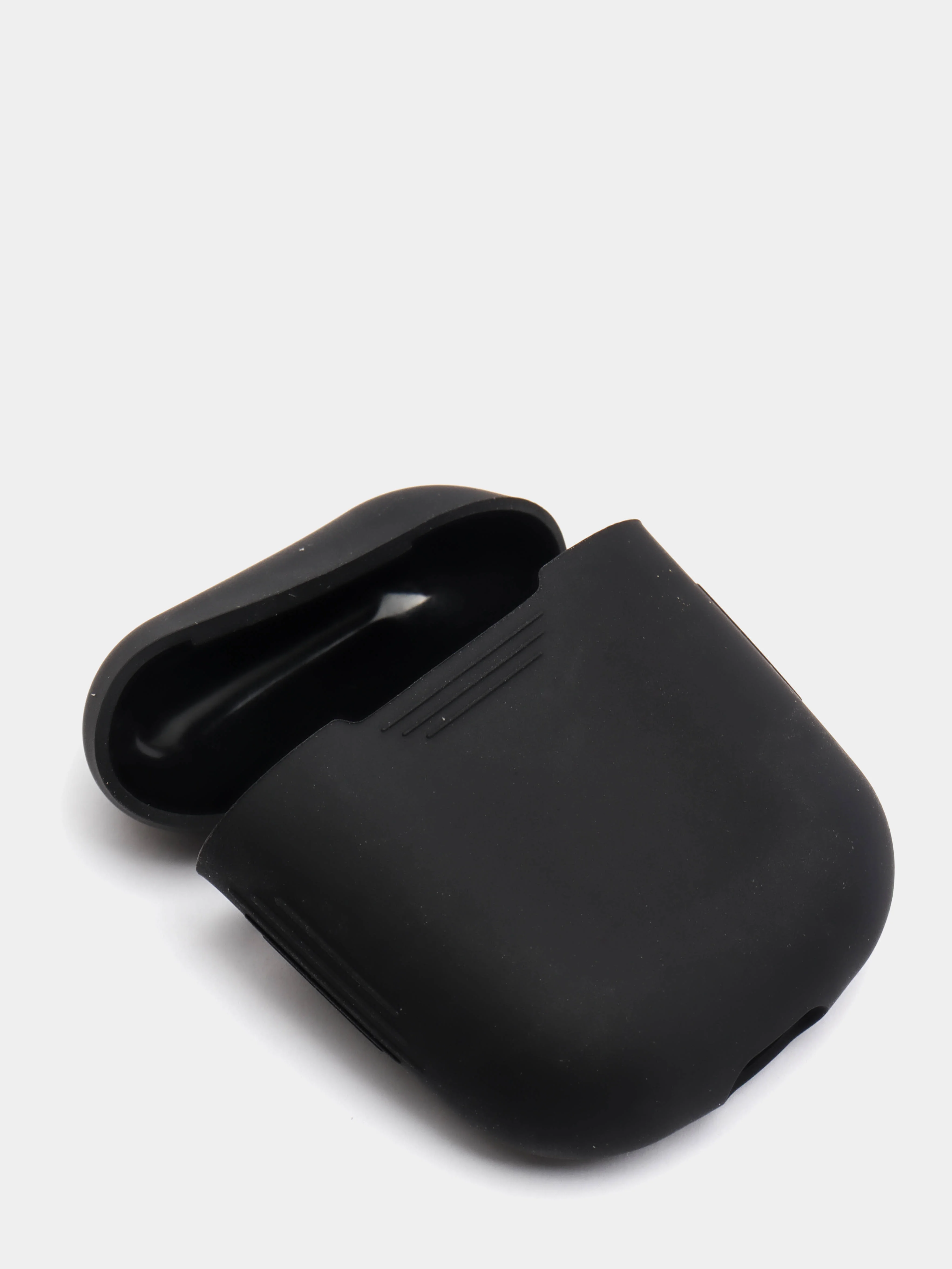 Черный чехол для наушников AirPods 1, 2, силиконовый