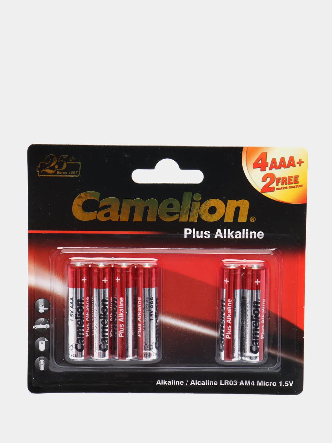 Батарейки АА, ААА Camelion Plus Alkaline, пальчиковые LR6, мизинчиковые LR03, алкалиновые