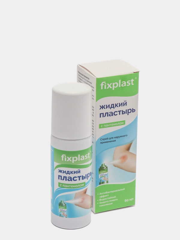 Пластырь бактерицидный жидкий Fixplast с пантенолом 60 мл