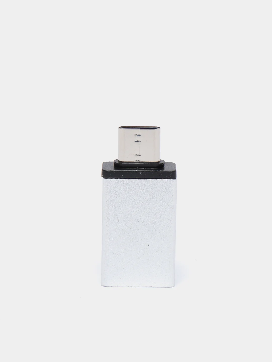 Серебряный переходник Type-C на USB-A