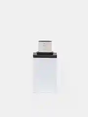 Серебряный переходник Type-C на USB-A