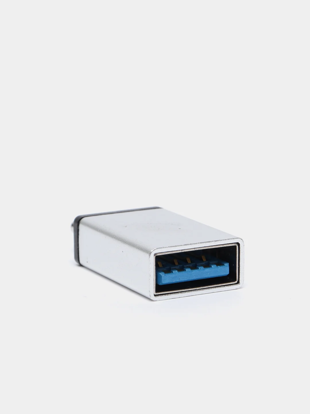 Серебряный переходник Type-C на USB-A