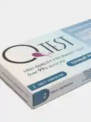 Тест для определения беременности Qtest/ В упаковке 2 тест-полоски