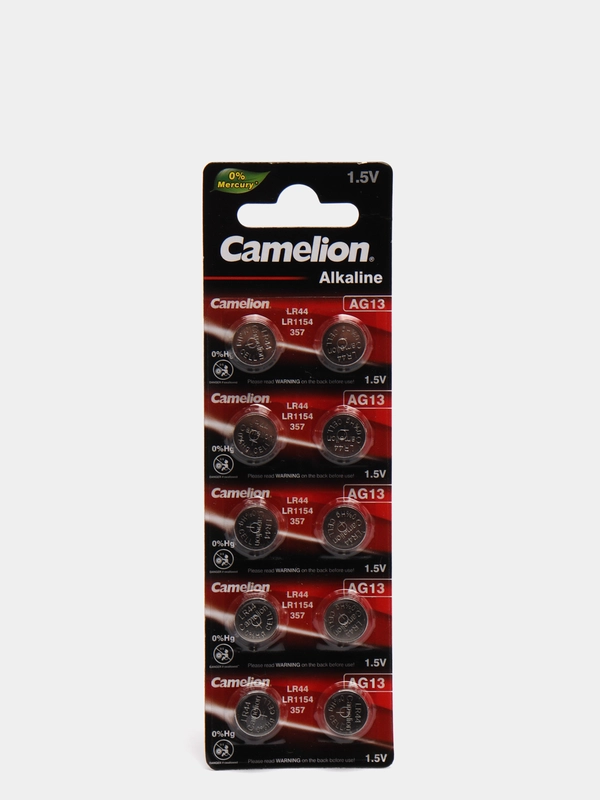 Батарейки Camelion AG13/LR44, A76, G13, 357, 303, SR44, V13GA