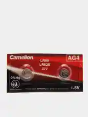 Батарейка AG4 Camelion, элемент питания AG4 / LR66 / 177 / LR626 / 376/377, 2 / 10 штук