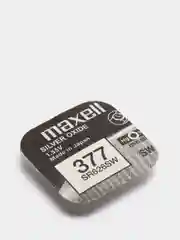 Часовая батарейка Maxell 377, SR626SW, AG4 серебряно-цинковый элемент питания, 1,55 V