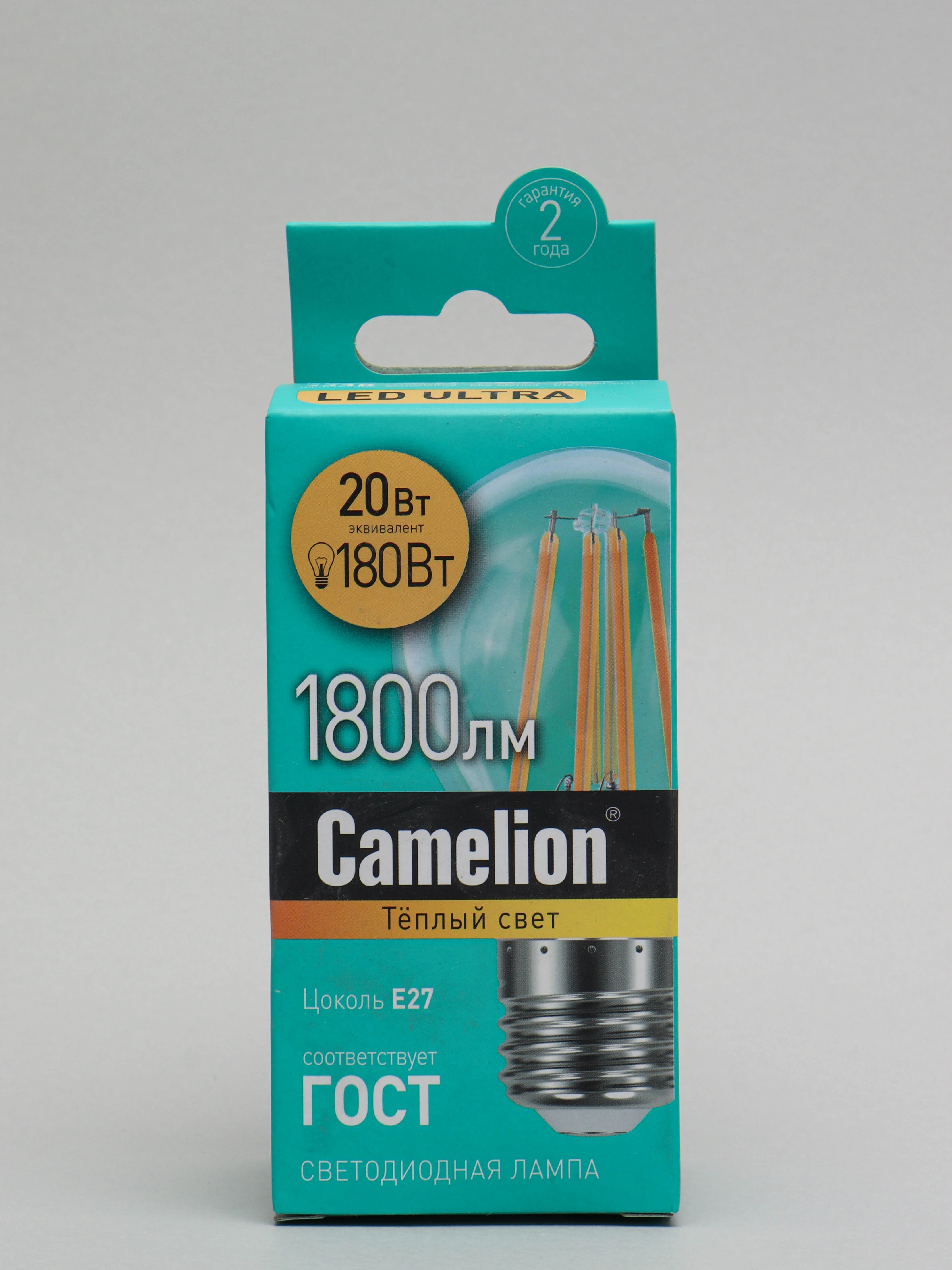 Camelion LED20-A60-FL/830/E27, лампа светодиодная 20Вт, 220В