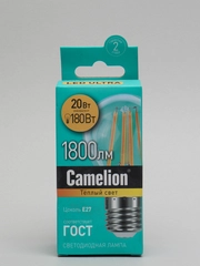 Camelion LED20-A60-FL/830/E27, лампа светодиодная 20Вт, 220В