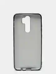 Темно-синий чехол Xiaomi Redmi Note 8 Pro, Сяоми Редми Нот 8 Про силиконовый с глянцевой рамкой