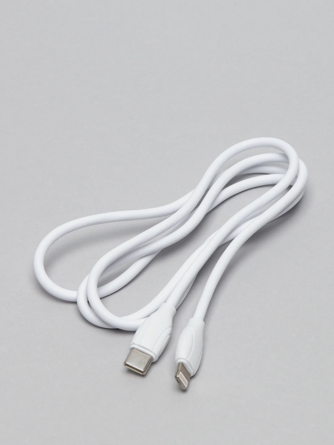 Белый кабель зарядный Borofone BX19 (3A, Type-C/Lightning, Type-C/Type-C для iPhone и Android)