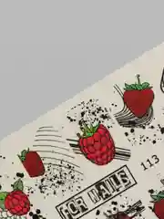 Слайдер (водные наклейки) для дизайна ногтей 113 Клубника, малина