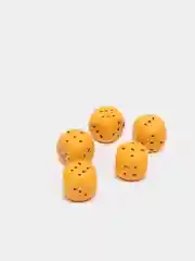 Бежевый кубики игральные для покера, 5 шт, белый, бежевый