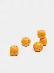 Бежевый кубики игральные для покера, 5 шт, белый, бежевый