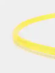 Желтый светящийся LED ошейник силиконовый для собак, на USB зарядке