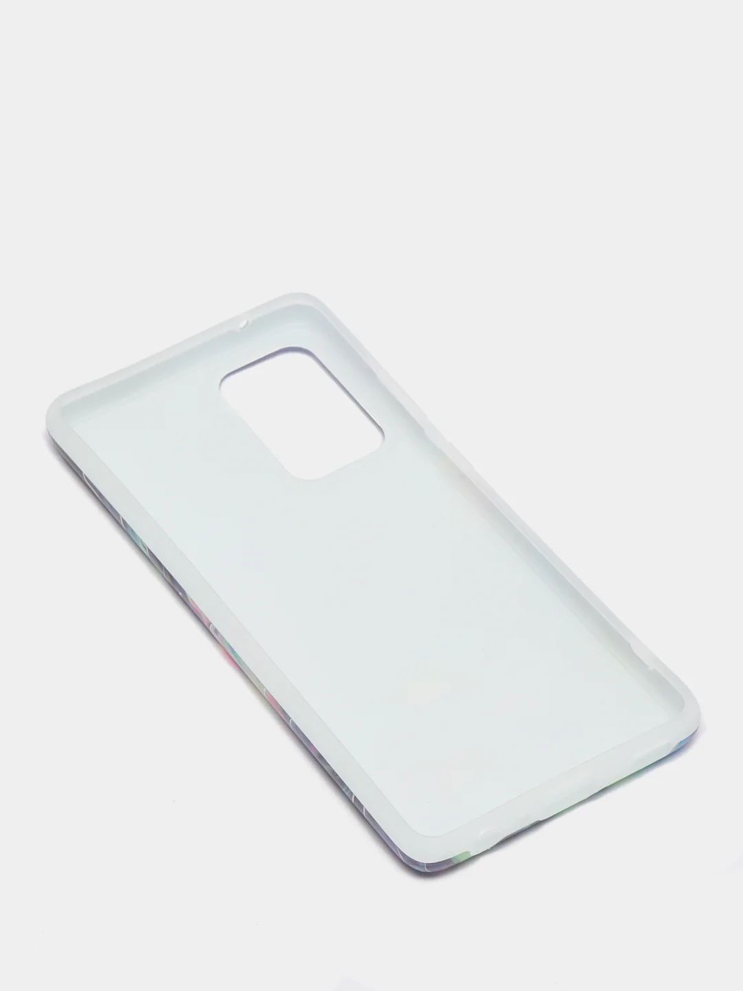 Индиго чехол для Samsung A12, A22, A51, A52, A72, S20FE, S21FE, S22 цветы, голограмма