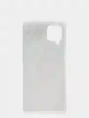 Голубой чехол для Samsung A12, A22, A51, A52, A72, S20FE, S21FE, S22 цветы, голограмма