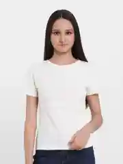 Молочный футболка женская