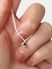 Цепочка с подвеской  "Зеленый камень"