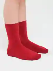 Бордовый носки детские, подростковые удлиненные хлопковые