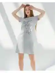 Серый меланж сорочка женская