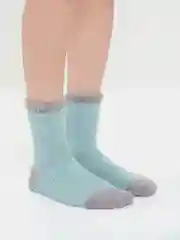 Мятный носки мохровые мягкие длинные