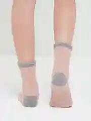 Коралловый меланж носки мохровые мягкие длинные