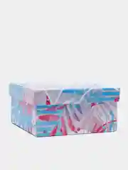 Коробка подарочная картонная яркая, размер 10x10x5 см
