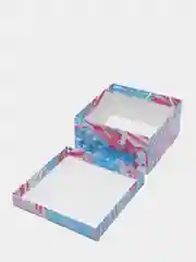 Коробка подарочная картонная яркая, размер 10x10x5 см