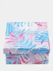 Коробка подарочная картонная яркая, размер 10x10x5 см
