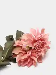 Коралловый меланж искусственные цветы георгины гигант 3 бутона