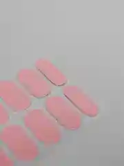 Пастельно-коралловый лаковые полоски для ногтей, накладные ногти, наклейки для ногтей, дизайн ногтей