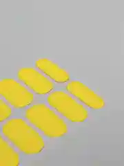 Желтый лаковые полоски для ногтей, накладные ногти, наклейки для ногтей, дизайн ногтей