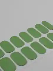 Лесной зеленый лаковые полоски для ногтей, накладные ногти, наклейки для ногтей, дизайн ногтей