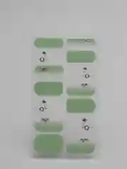 Зелёный хаки лаковые наклейки полоски для ногтей