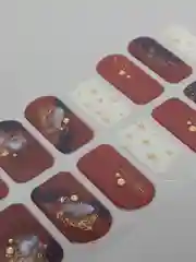 Алый лаковые наклейки полоски для ногтей