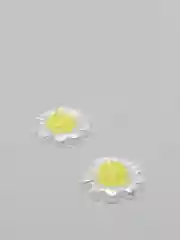 Лимонный кабошон "Цветочек"