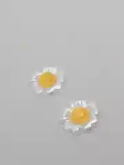 Желтый кабошон "Цветочек"