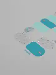 Золотой лаковые наклейки полоски для ногтей