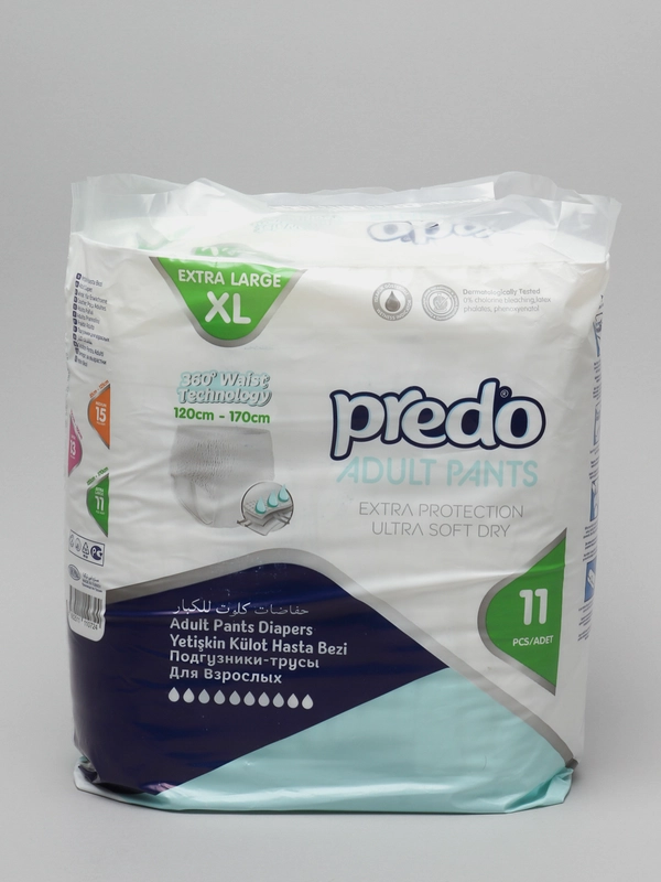 Подгузники-трусы для взрослых Predo Adult, размер XL, 11 штук
