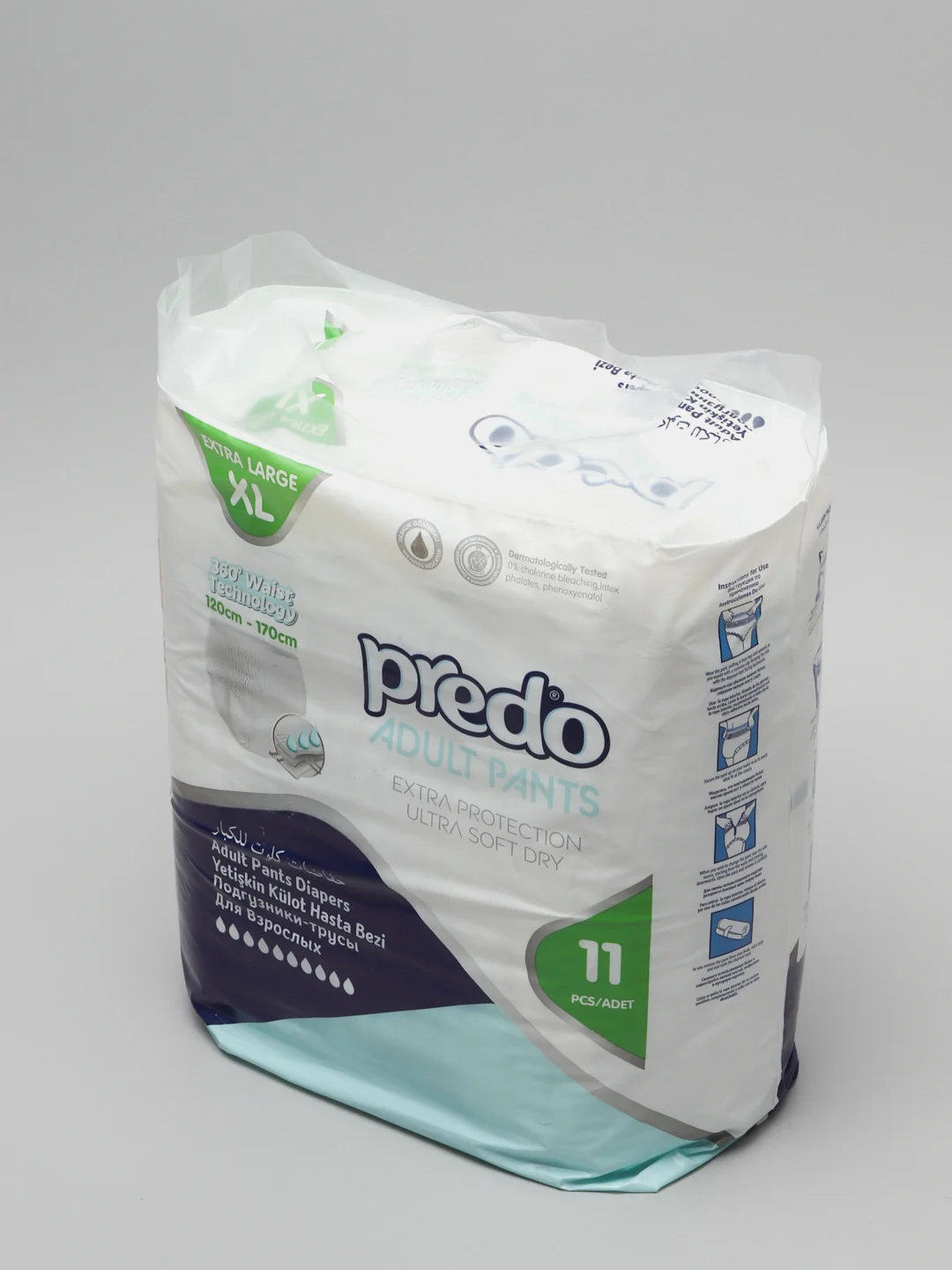 Подгузники-трусы для взрослых Predo Adult, размер XL, 11 штук