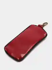 Коричневый ключница из экокожи