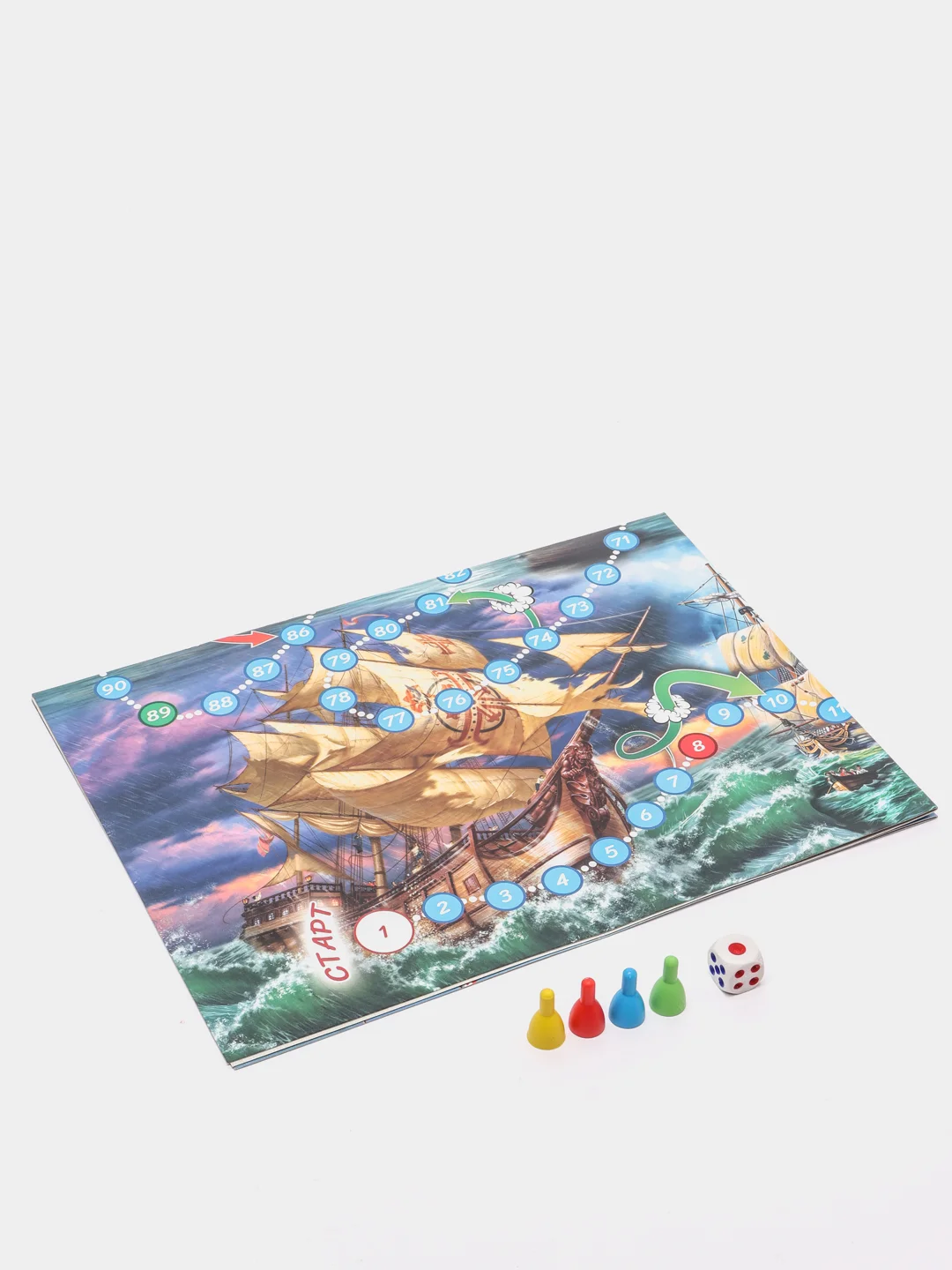 Голубой настольная игра ходилка-бродилка "Макси игры"