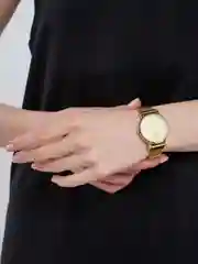Золотой женские кварцевые часы