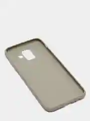 Серый чехол Samsung Galaxy A6 (2018), Самсунг Галакси А6 2018, силиконовый цветной матовый