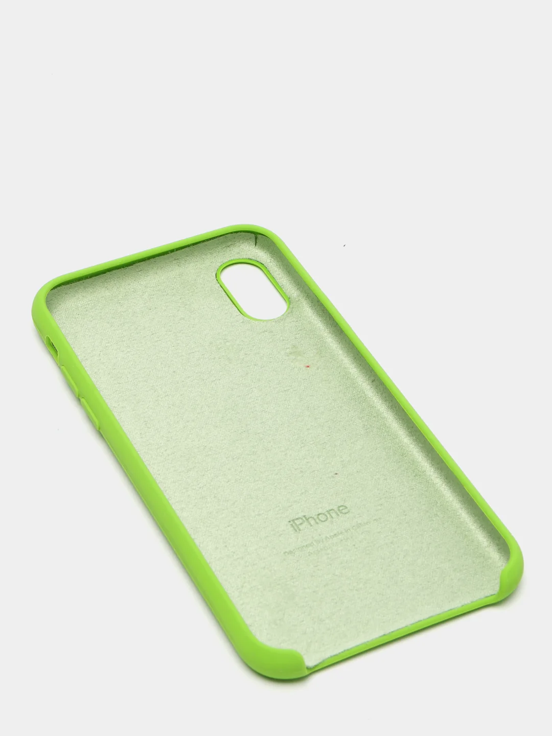 Зеленый чехол Silicone Case ( Чехол силиконовый ) для iPhone XS / XS MAX