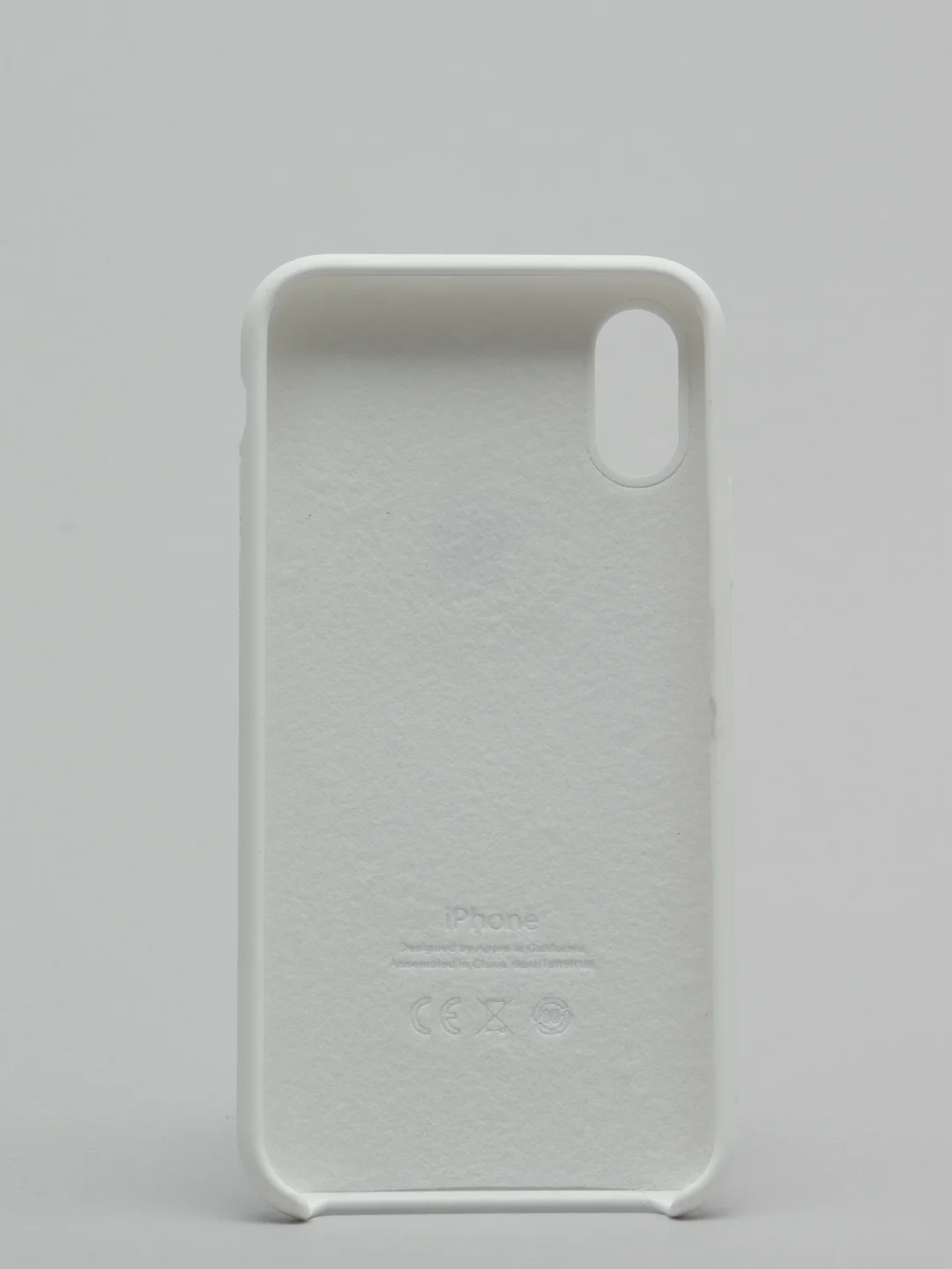 Белый чехол Silicone Case ( Чехол силиконовый ) для iPhone XS / XS MAX